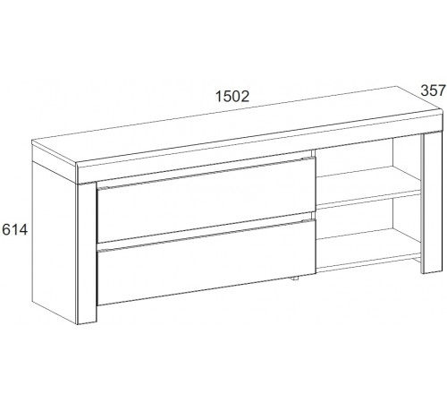 Тумба под телевизор Таурус RTV 2S2N