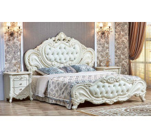 Кровать Элиза Люкс (крем) 1600х2000