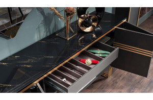 Длинный комод для посуды в гостиную Карлино (Carlino) CARL-10