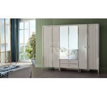 Шестистворчатый шкаф Gravita (Гравита) GRAV-34 слоновая кость