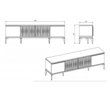 Тумба под ТВ Лоретто (Loretto) LORET-15