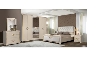 Спальный гарнитур Бодрум (белый,серый,капучино)