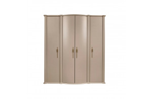 Четырехстворчатый шкаф для одежды Моника (Капучино эмаль)