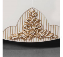 Витрина 2-х дверная в гостиную Стелла (белый золото)