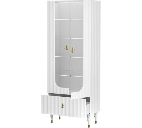 Шкаф-витрина Лоренсо МН-043-25 белый