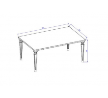 Стол журнальный Мистраль (Mistral), прямоугольный MIST-50