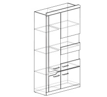 Шкаф комбинированный Ронда 306