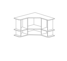 Угловая полка Ралли 859