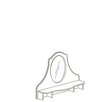 Зеркало для комода Алиса 557